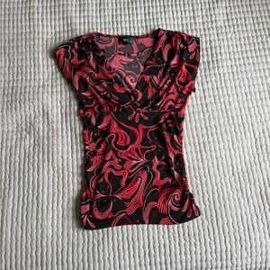 Byline byer California Y2K red/black top